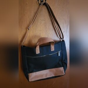 Thirty-one Medium Black Canvas Tote